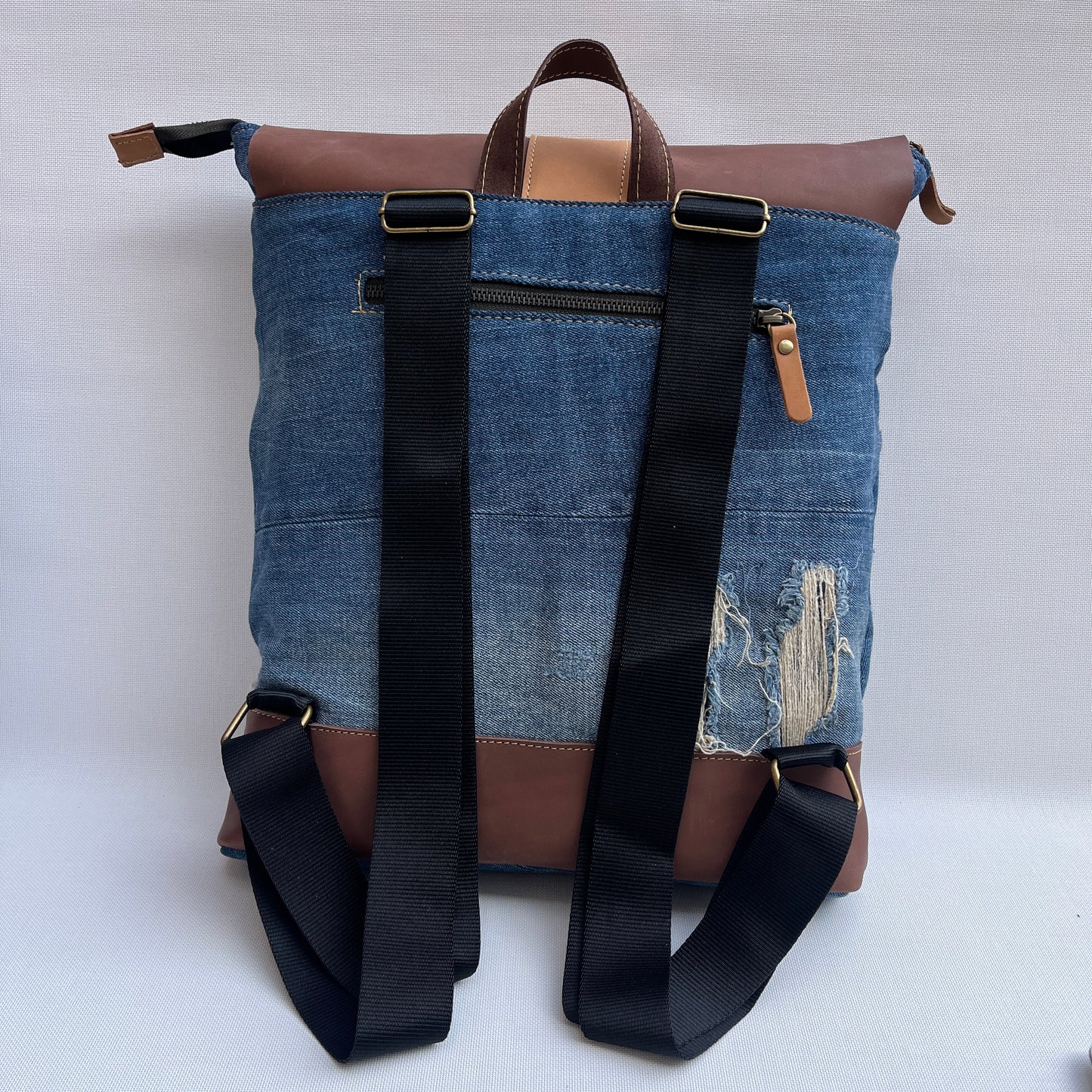 Mochila Top Caomka Recycled ♻️ Jeans · Pieza Única 15242