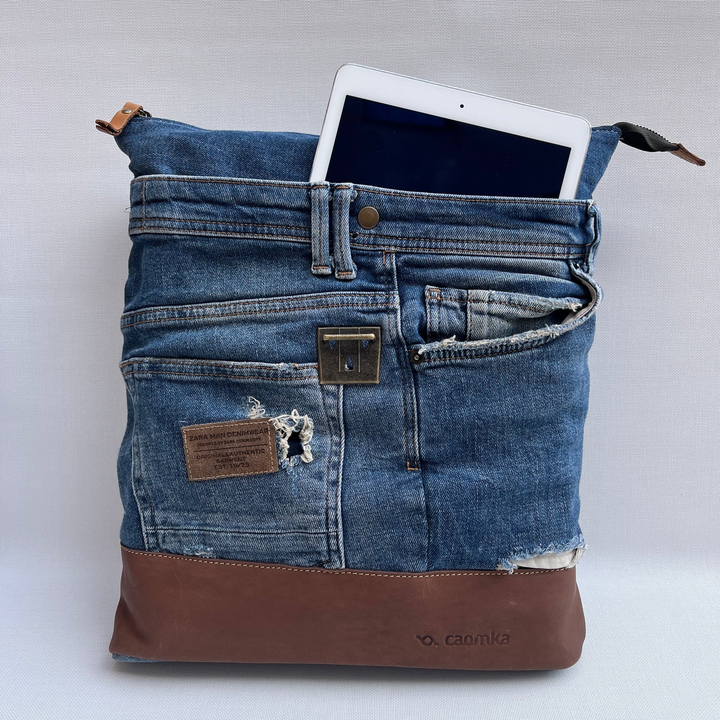 Mochila Top Caomka Recycled ♻️ Jeans · Pieza Única 15242