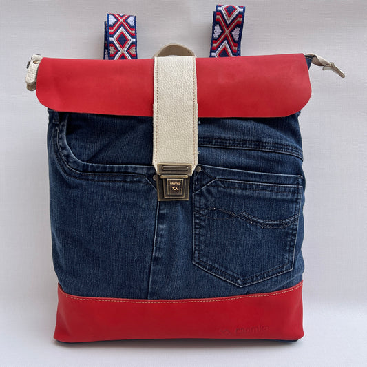 Mochila Top Caomka Recycled ♻️ Jeans · Pieza Única 15243