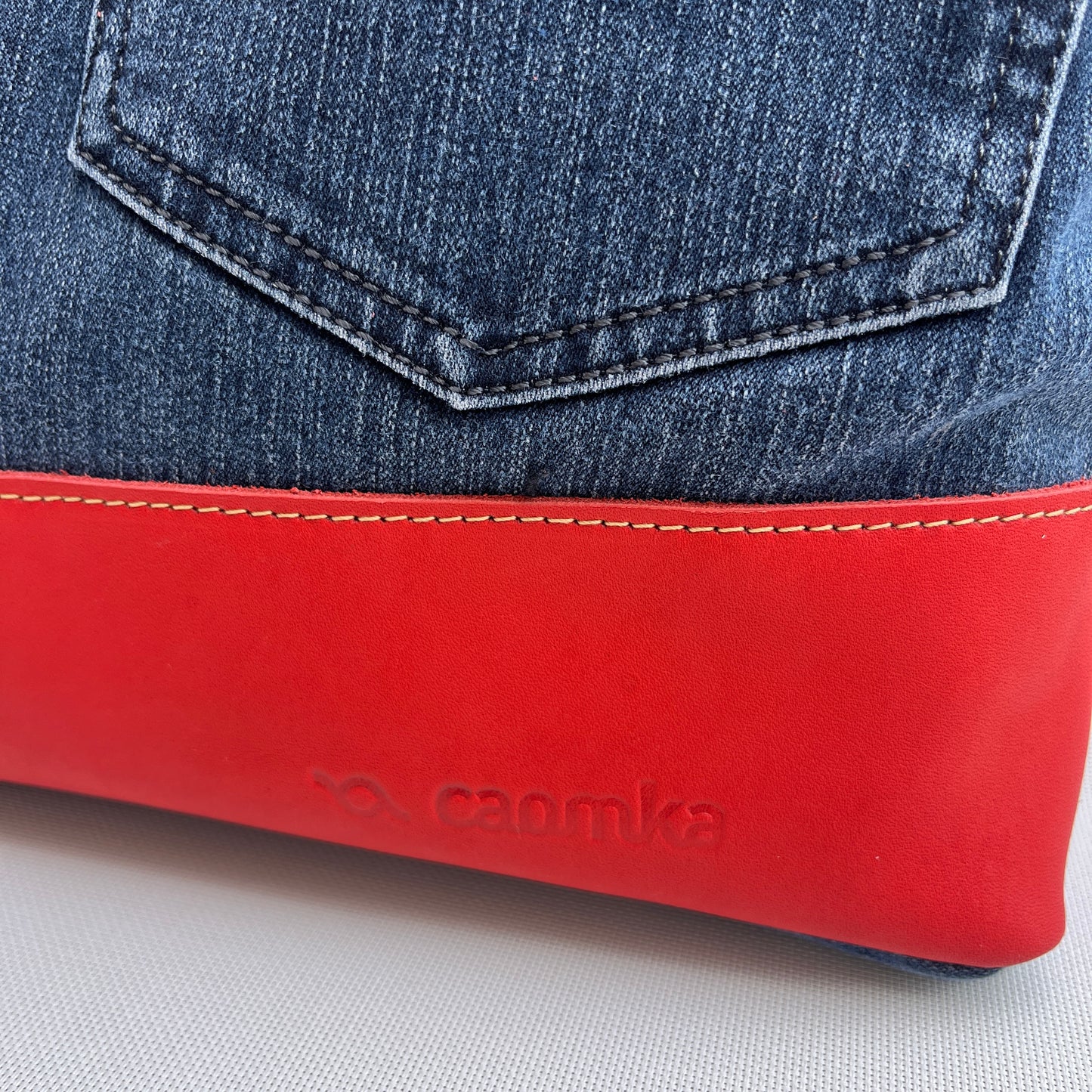 Mochila Top Caomka Recycled ♻️ Jeans · Pieza Única 15243