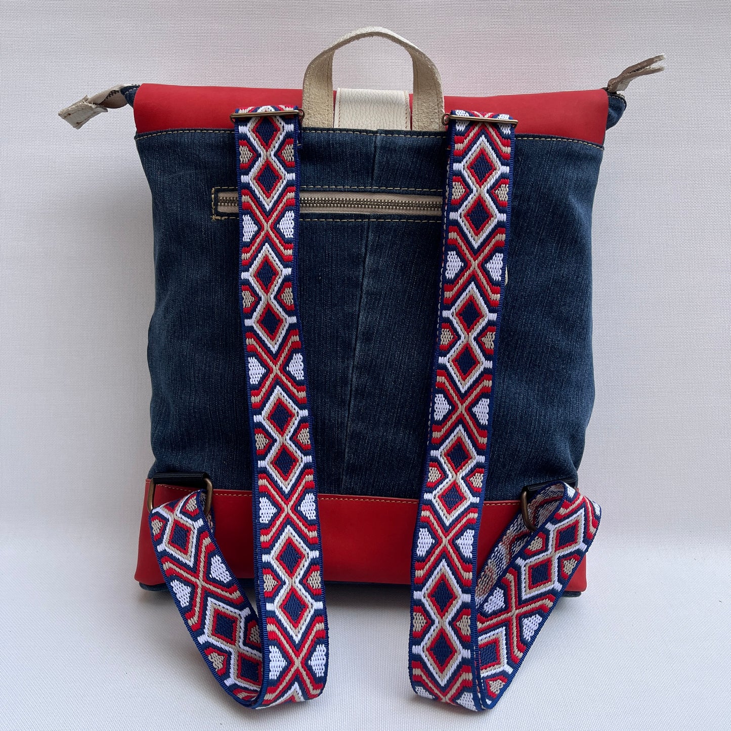 Mochila Top Caomka Recycled ♻️ Jeans · Pieza Única 15243