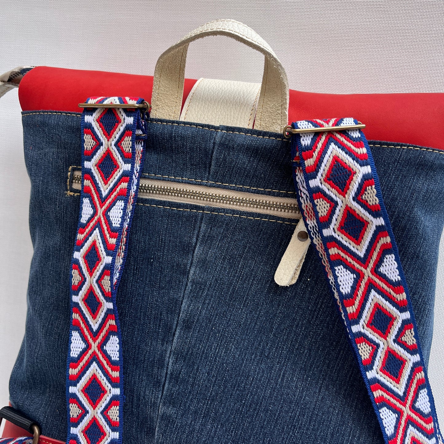 Mochila Top Caomka Recycled ♻️ Jeans · Pieza Única 15243
