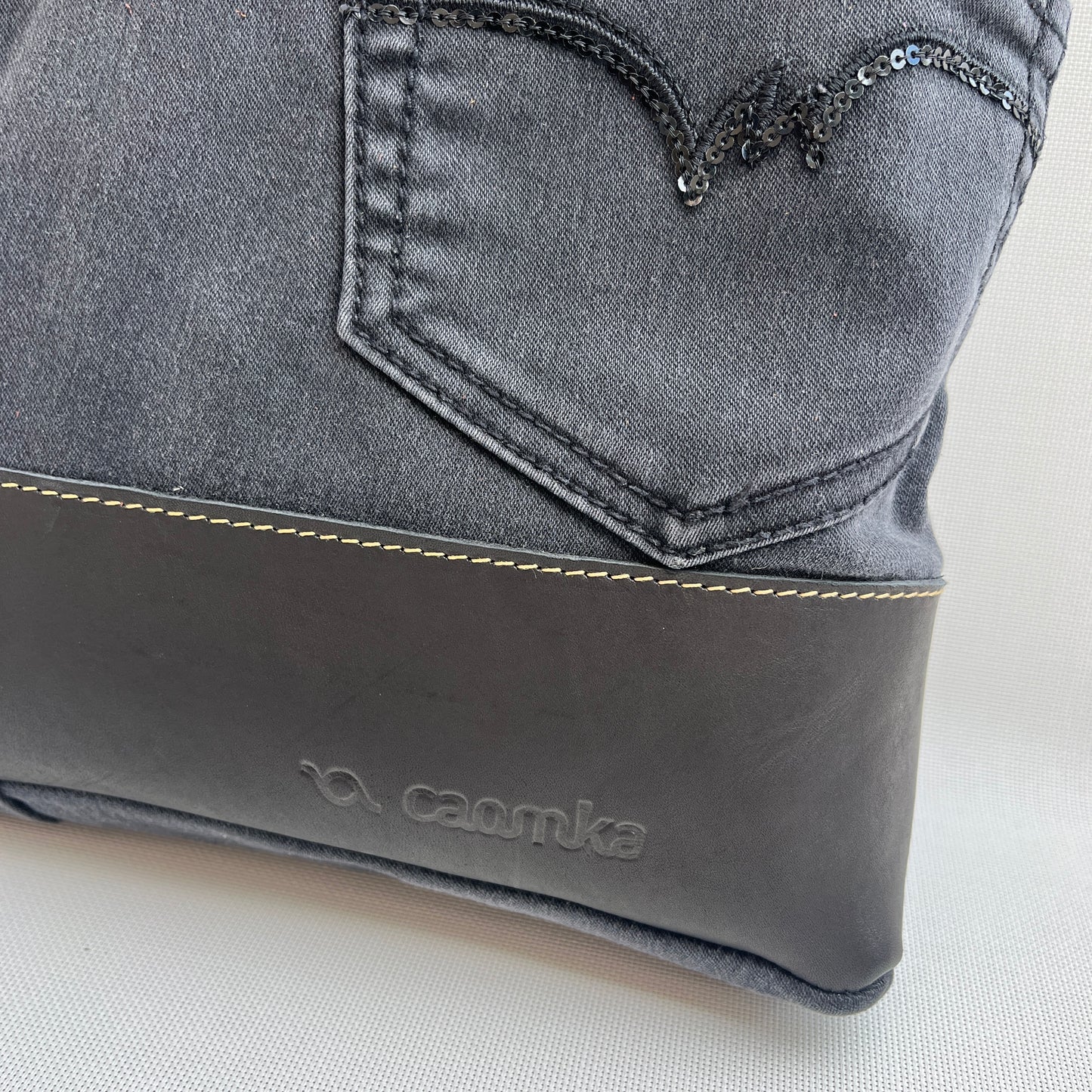 Mochila Top Caomka Recycled ♻️ Jeans · Pieza Única 15244
