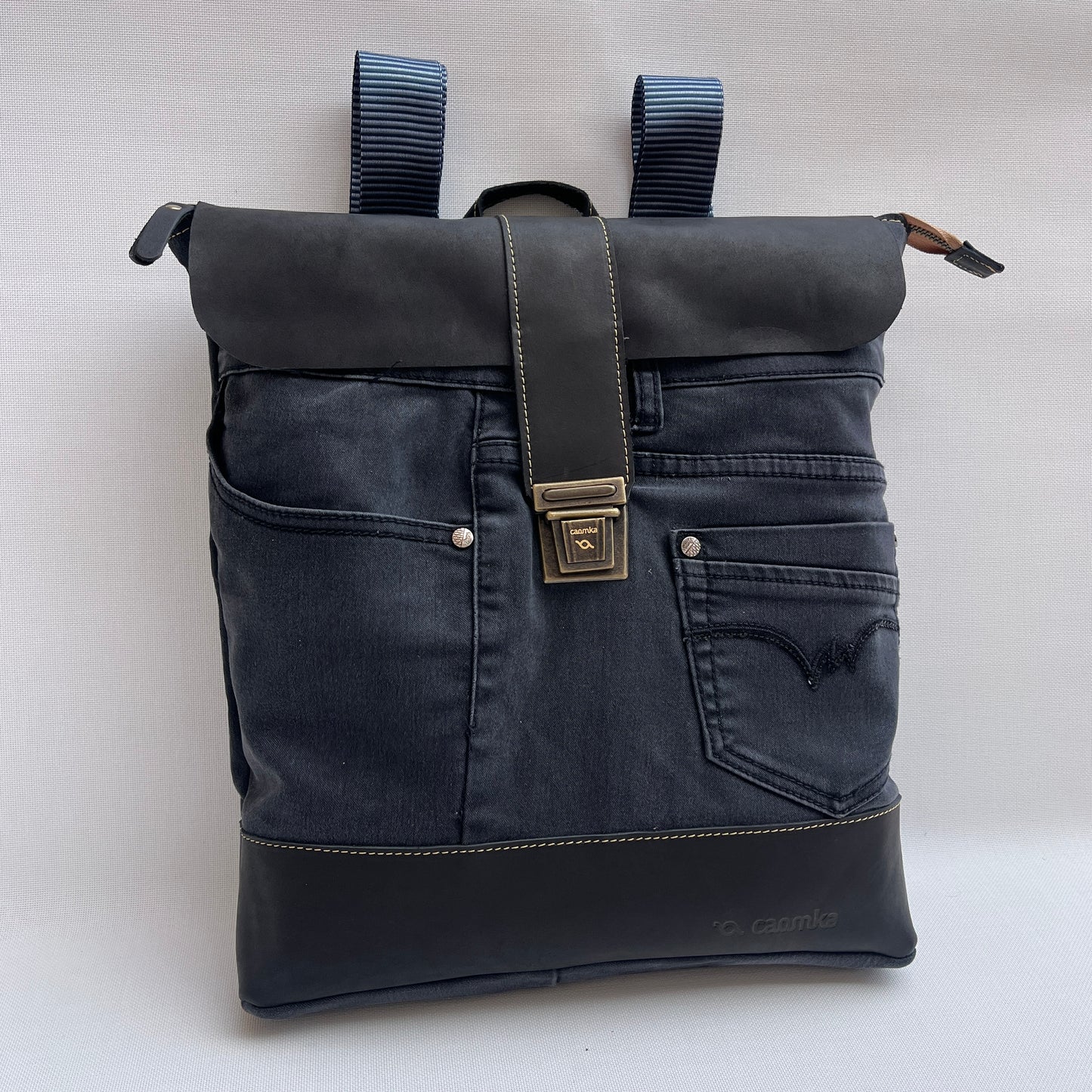 Mochila Top Caomka Recycled ♻️ Jeans · Pieza Única 15244