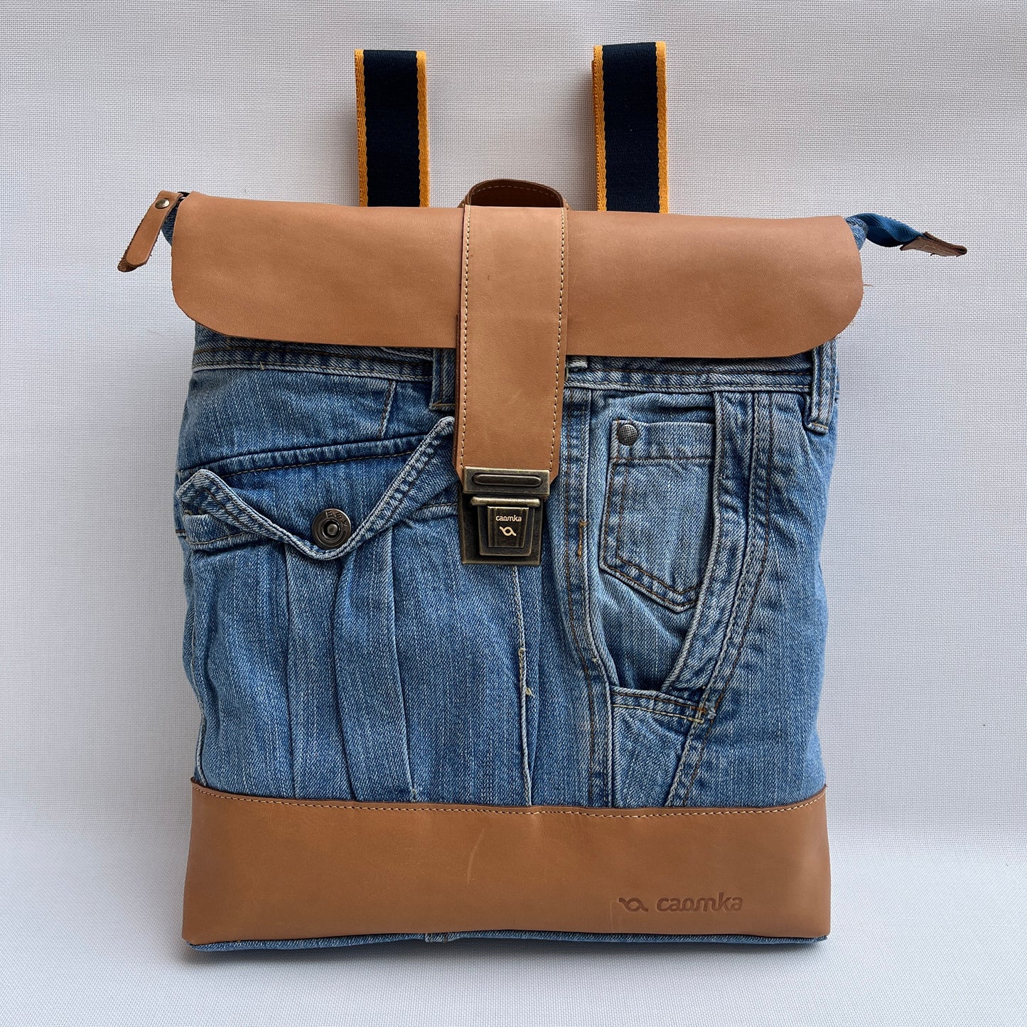 Mochila Top Caomka Recycled ♻️ Jeans · Pieza Única 15245