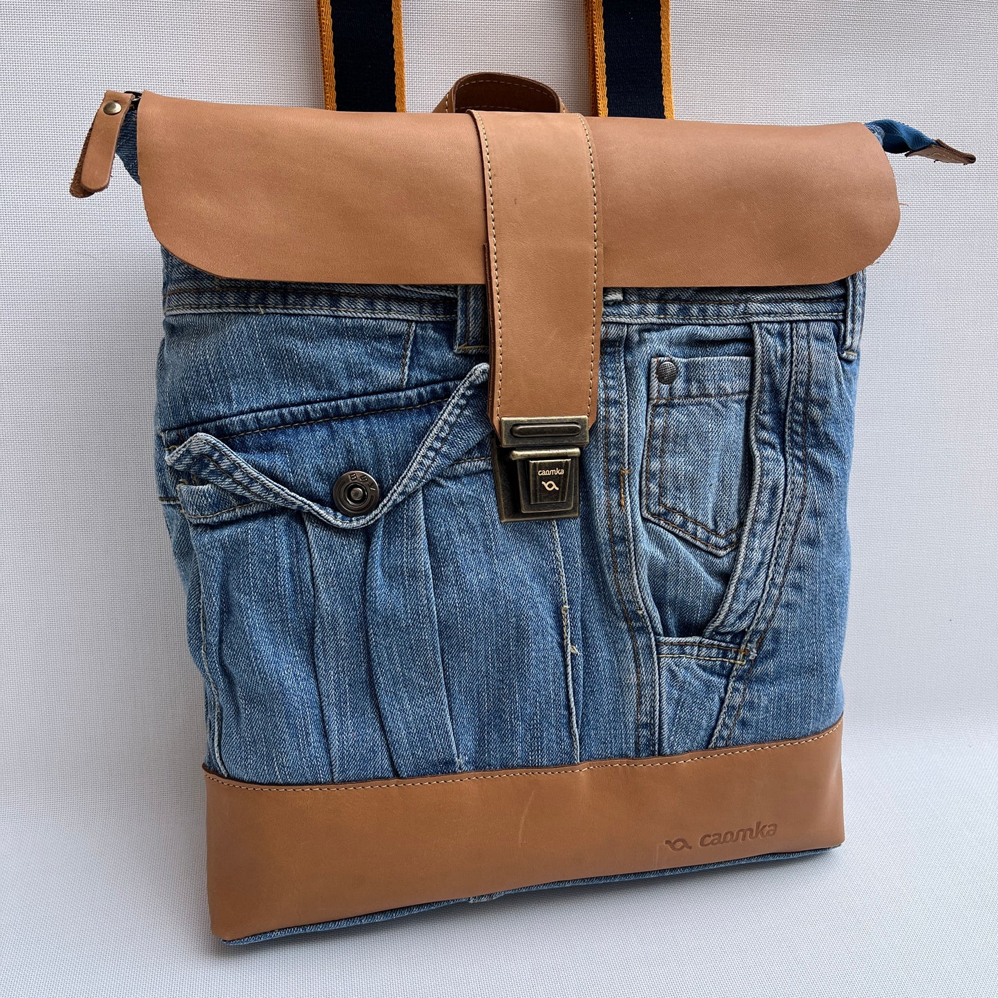 Mochila Top Caomka Recycled ♻️ Jeans · Pieza Única 15245