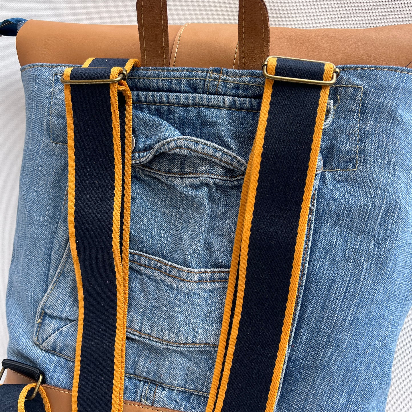 Mochila Top Caomka Recycled ♻️ Jeans · Pieza Única 15245
