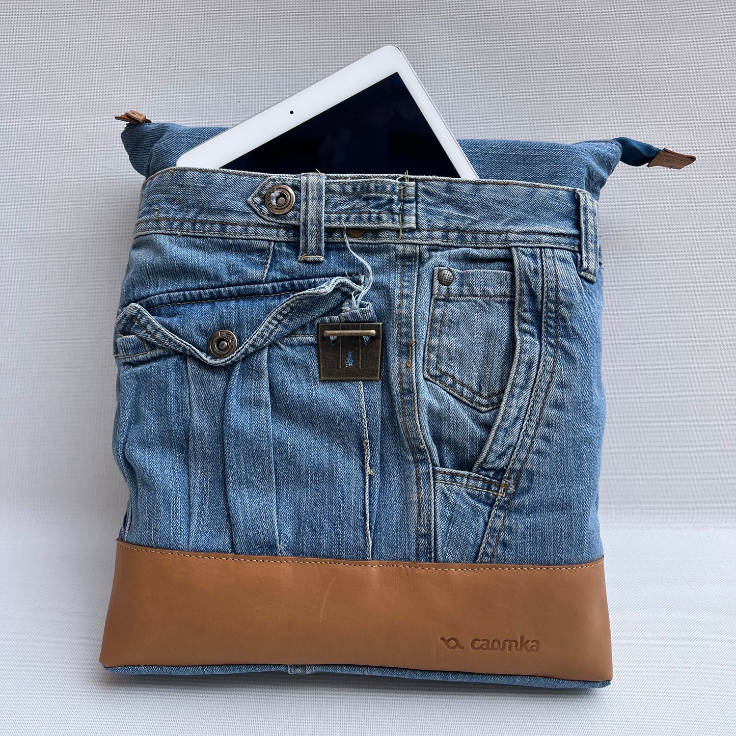 Mochila Top Caomka Recycled ♻️ Jeans · Pieza Única 15245