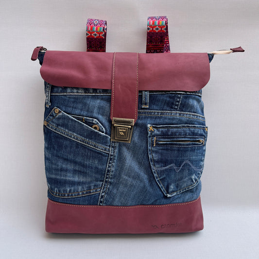 Mochila Top Caomka Recycled ♻️ Jeans · Pieza Única 15246