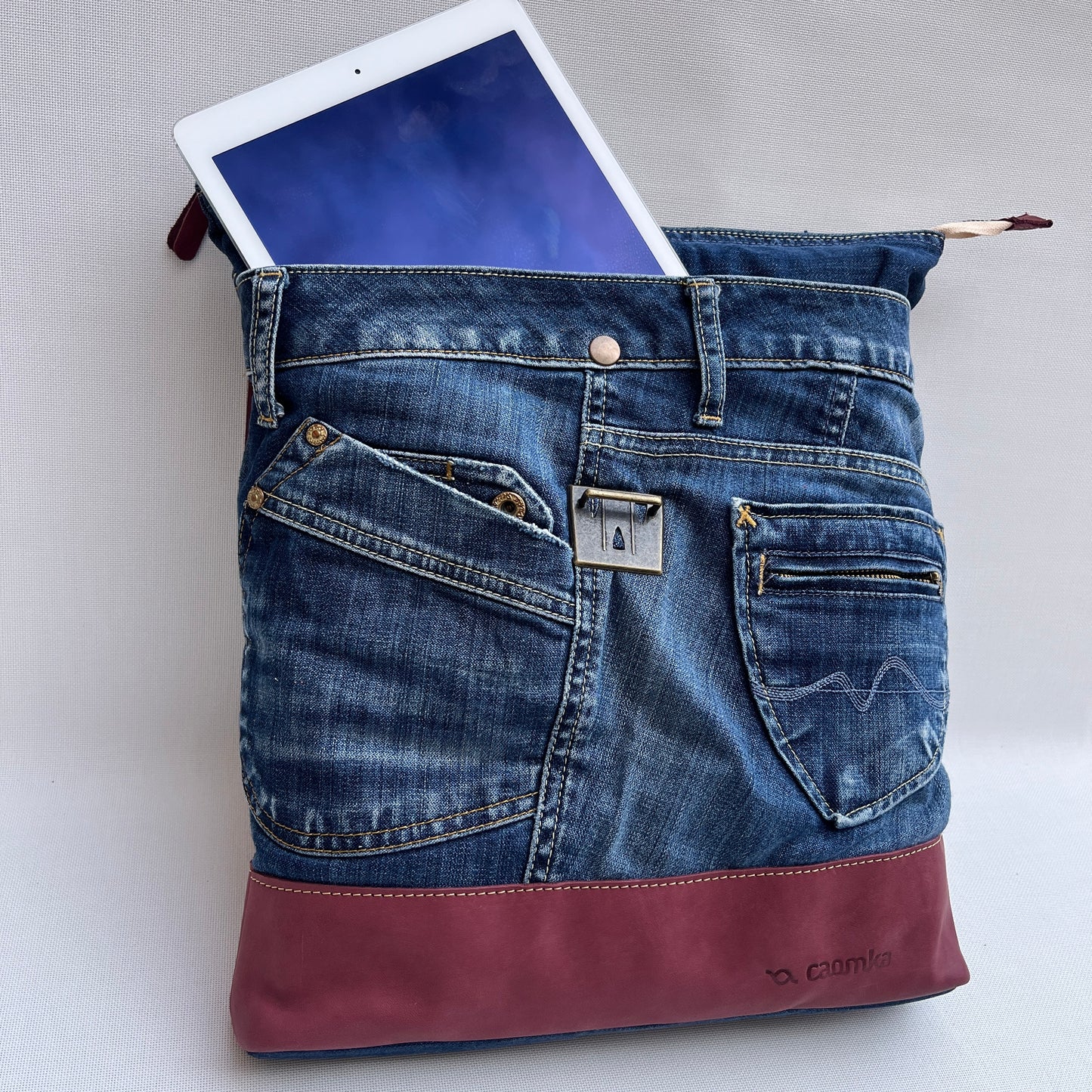 Mochila Top Caomka Recycled ♻️ Jeans · Pieza Única 15246