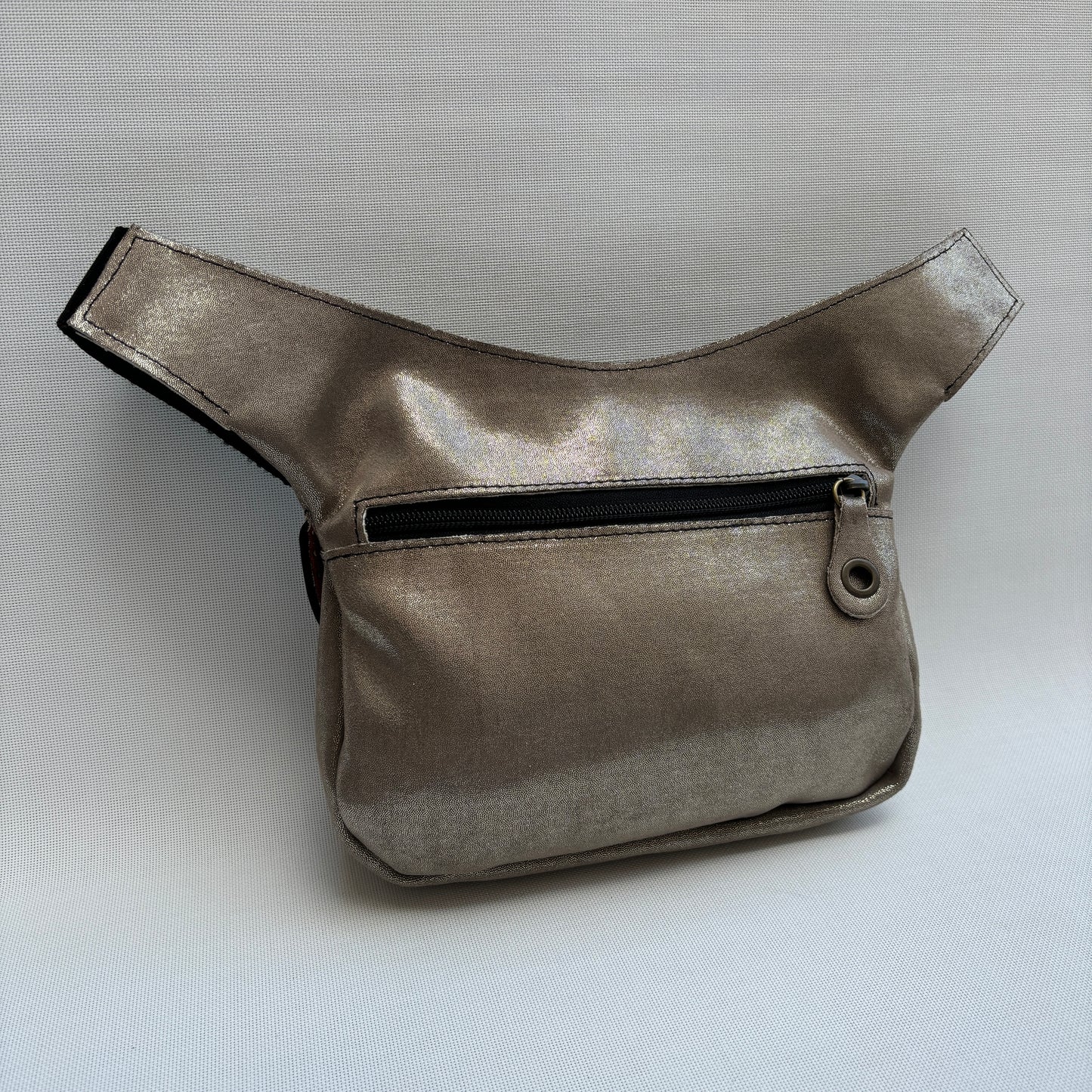 Riñonera"Elegant Champany & Dots" + Bolsillo trasero · Pieza Única Núm. 16600
