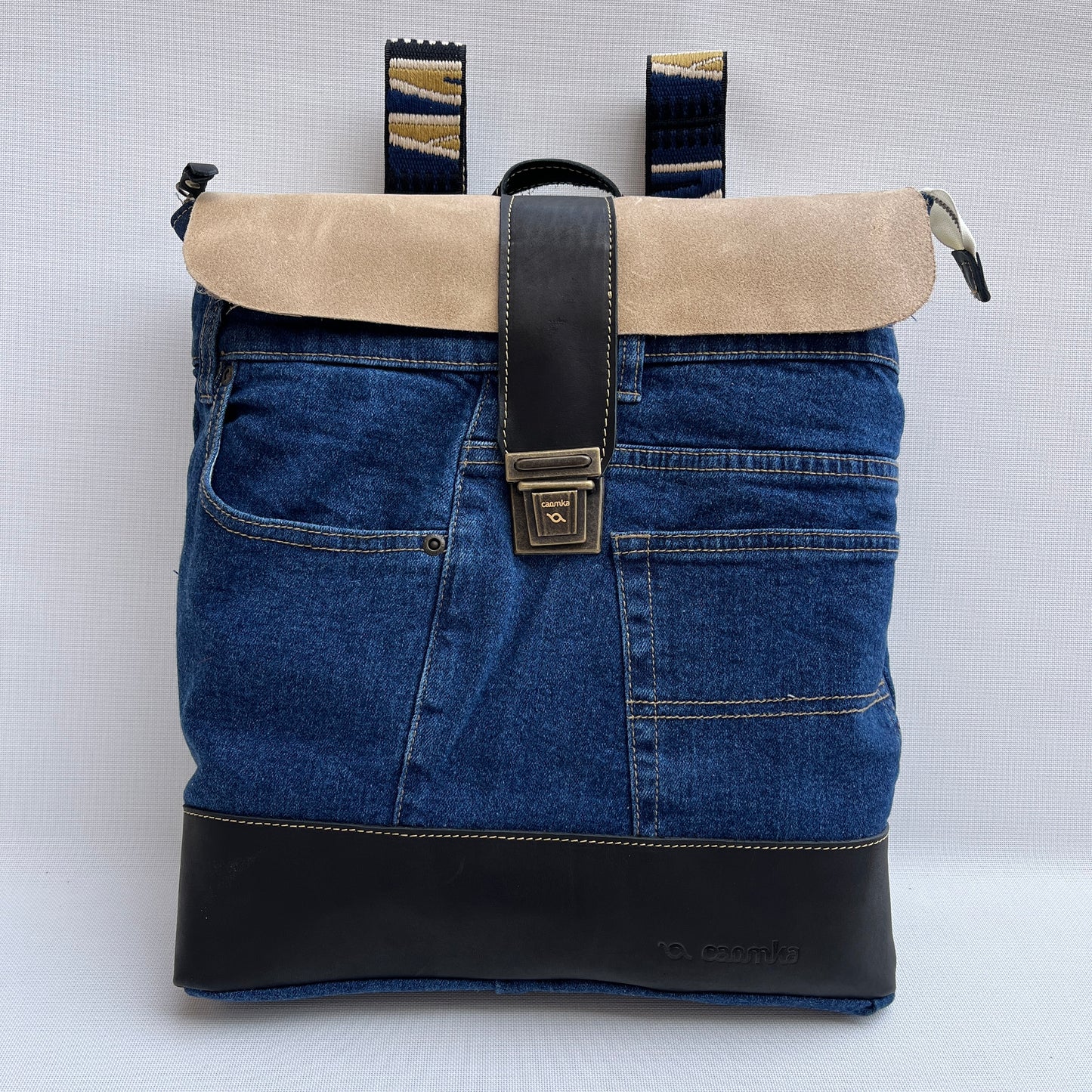 Mochila Top Caomka Recycled ♻️ Jeans · Pieza Única 15247