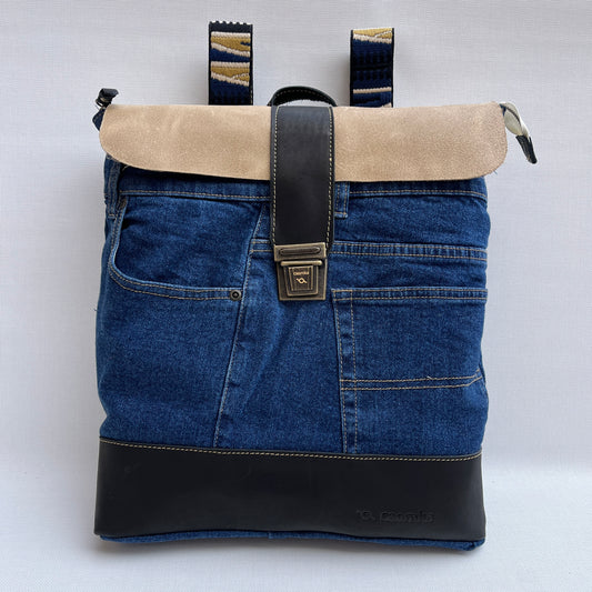 Mochila Top Caomka Recycled ♻️ Jeans · Pieza Única 15247