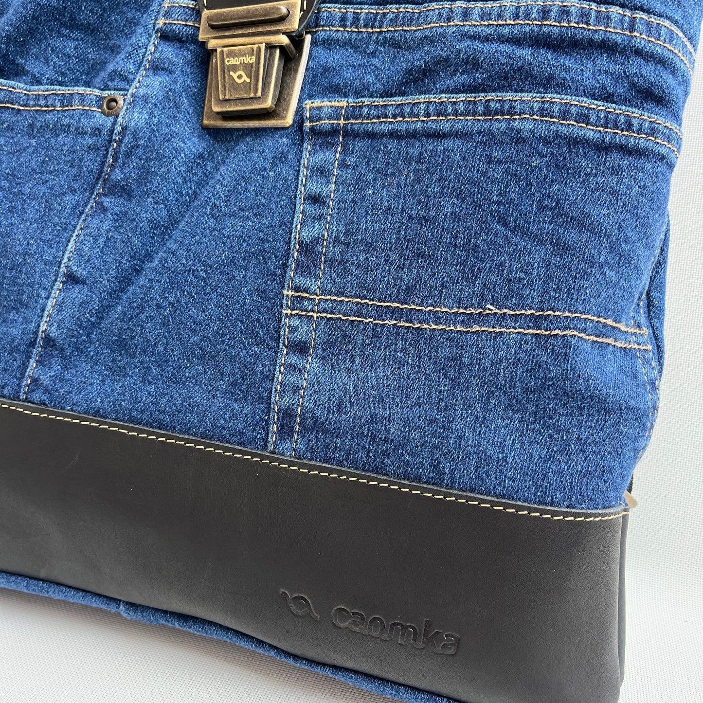 Mochila Top Caomka Recycled ♻️ Jeans · Pieza Única 15247