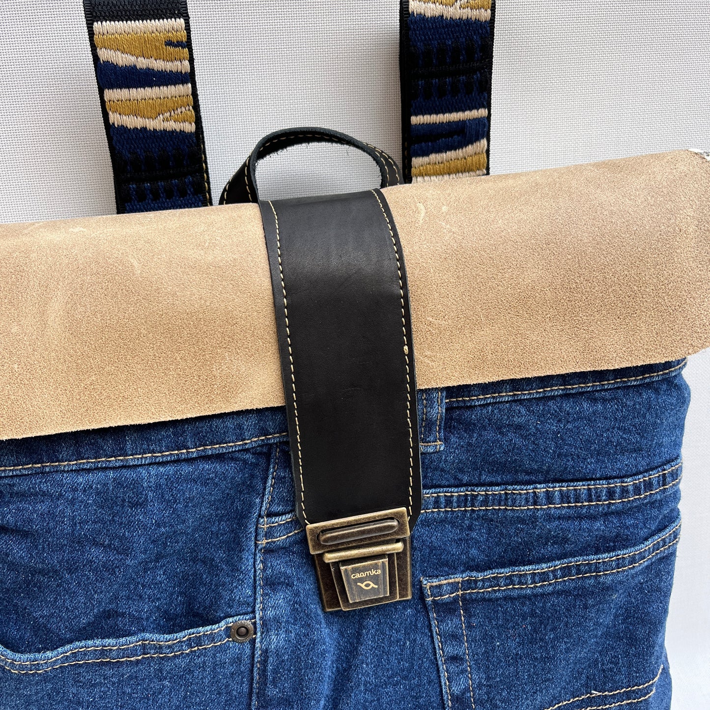 Mochila Top Caomka Recycled ♻️ Jeans · Pieza Única 15247