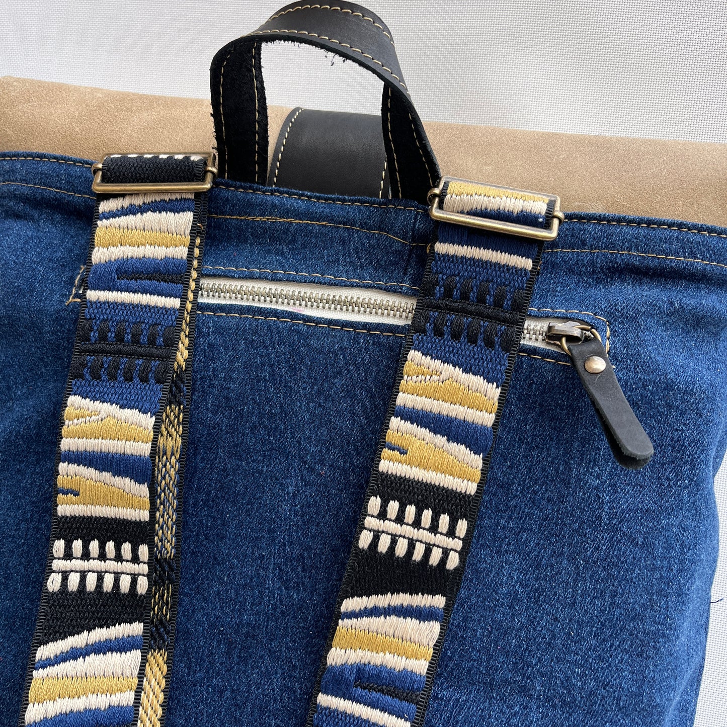 Mochila Top Caomka Recycled ♻️ Jeans · Pieza Única 15247