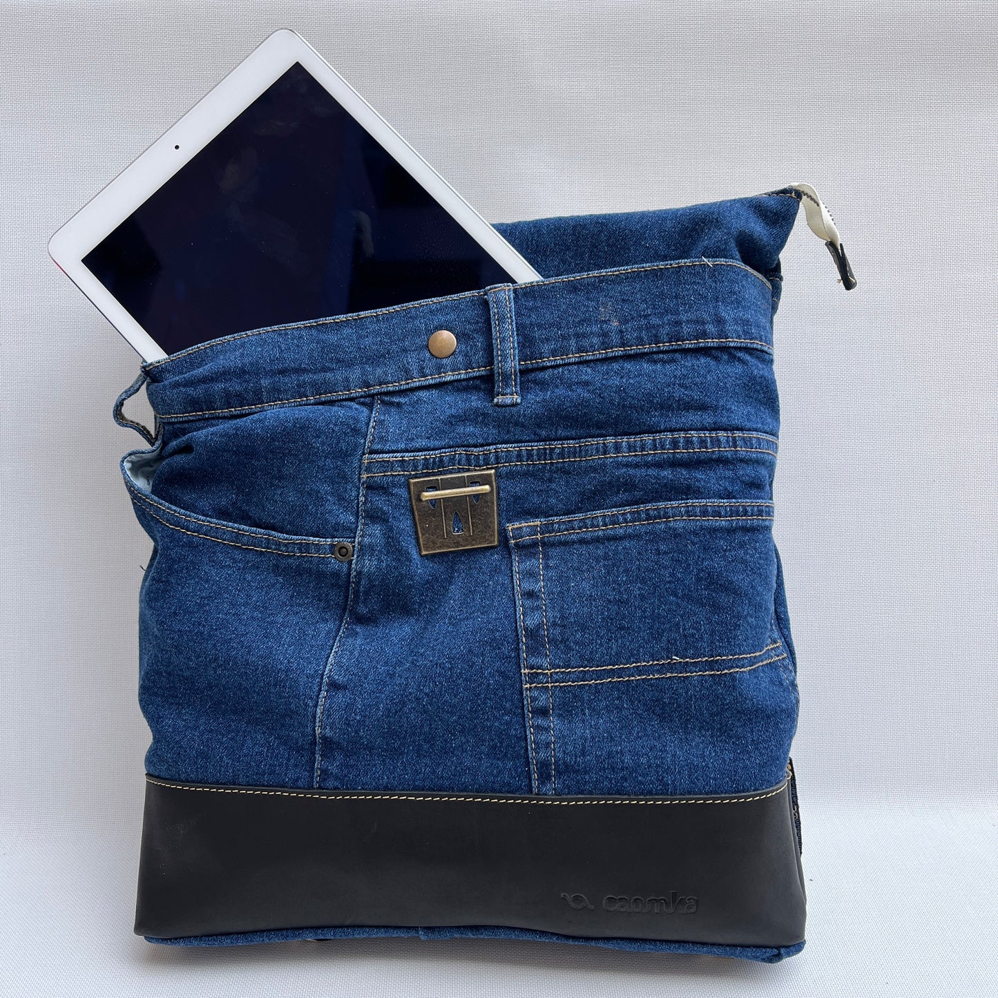 Mochila Top Caomka Recycled ♻️ Jeans · Pieza Única 15247
