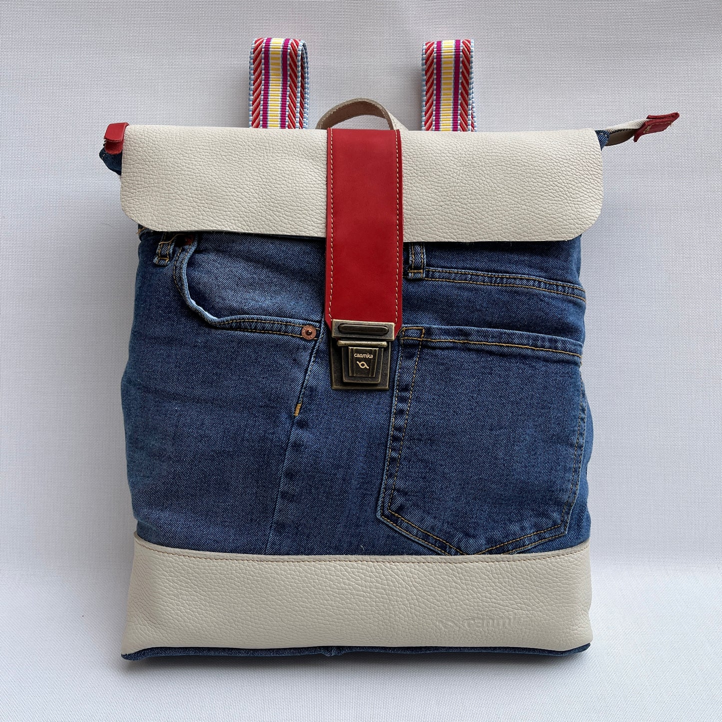 Mochila Top Caomka Recycled ♻️ Jeans · Pieza Única 15248