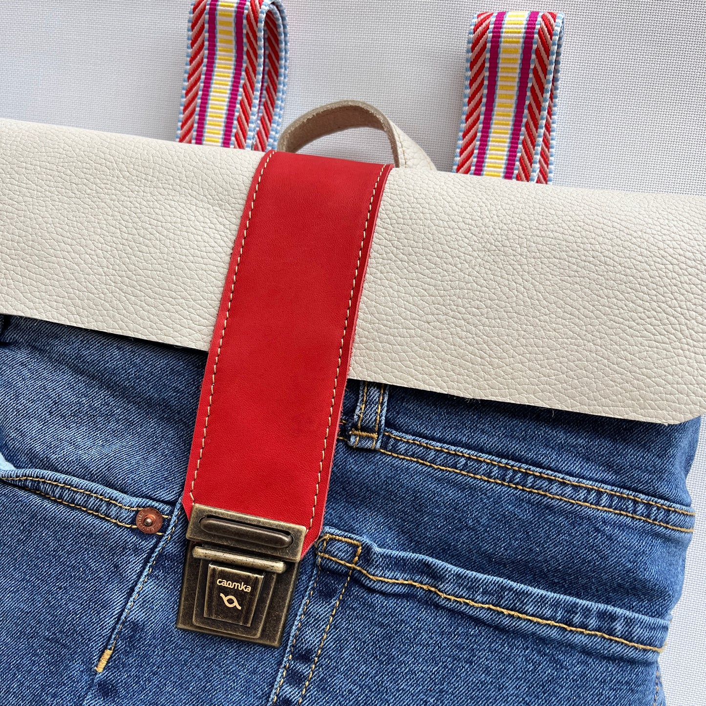 Mochila Top Caomka Recycled ♻️ Jeans · Pieza Única 15248