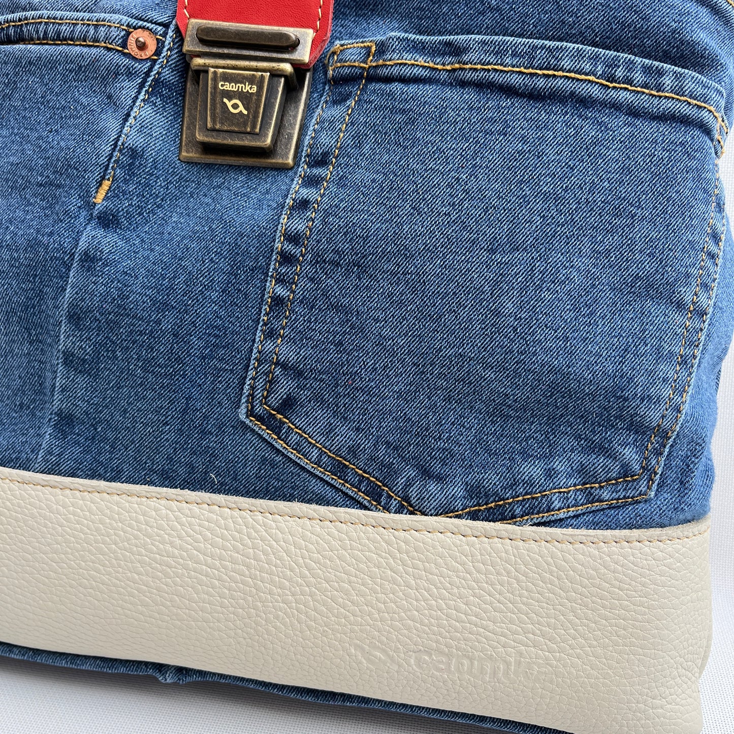 Mochila Top Caomka Recycled ♻️ Jeans · Pieza Única 15248