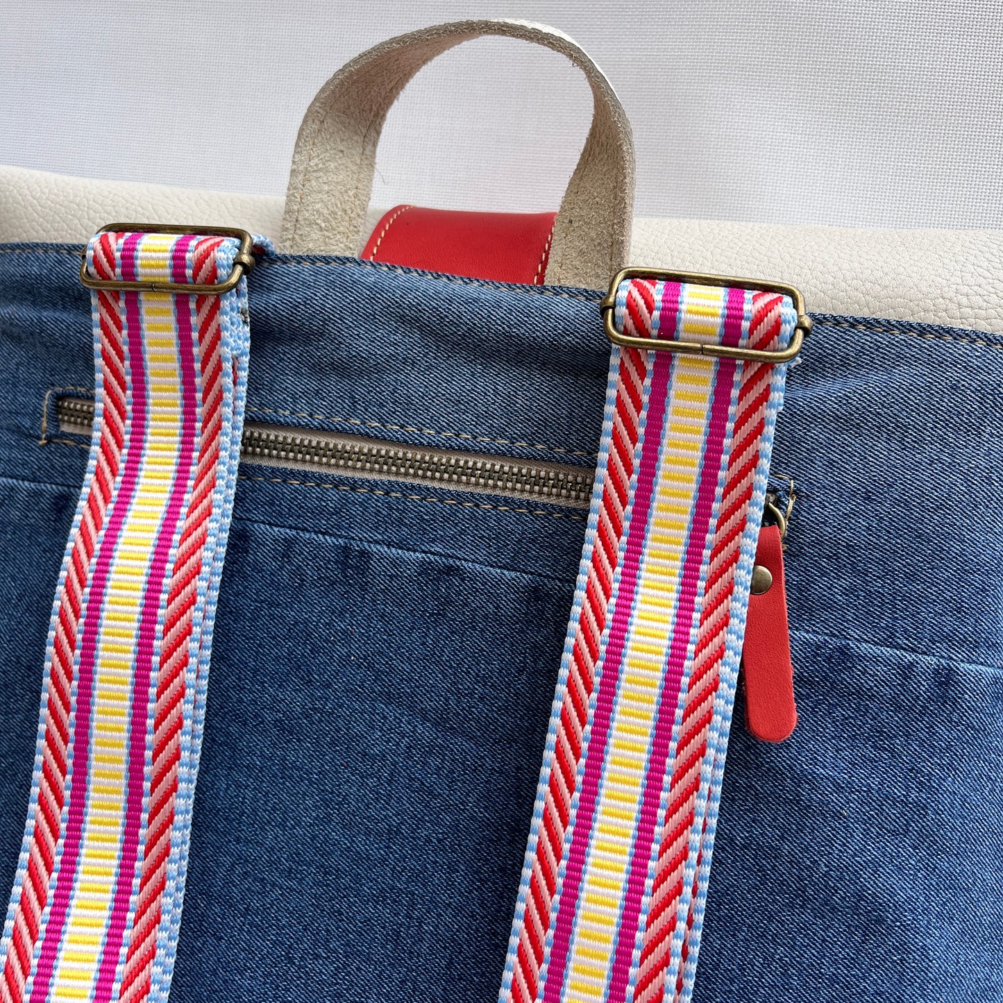 Mochila Top Caomka Recycled ♻️ Jeans · Pieza Única 15248