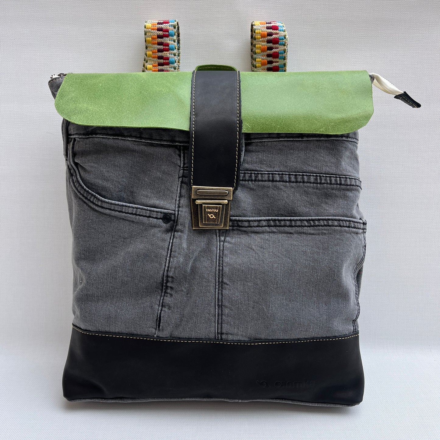 Mochila Top Caomka Recycled ♻️ Jeans · Pieza Única 15249