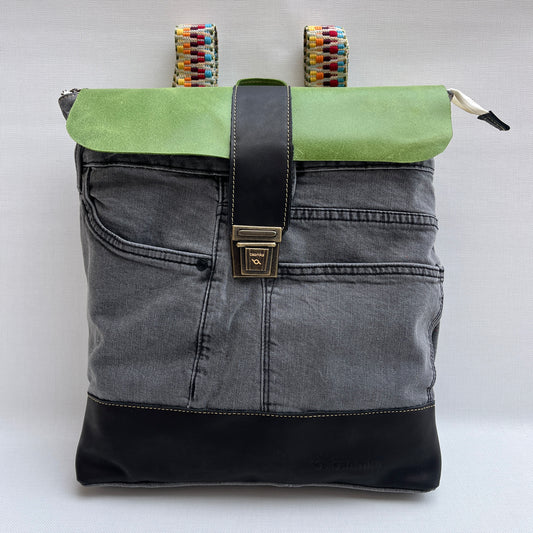 Mochila Top Caomka Recycled ♻️ Jeans · Pieza Única 15249