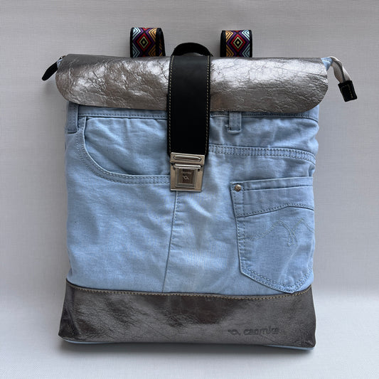 Mochila Top Caomka Recycled ♻️ Jeans · Pieza Única 15250