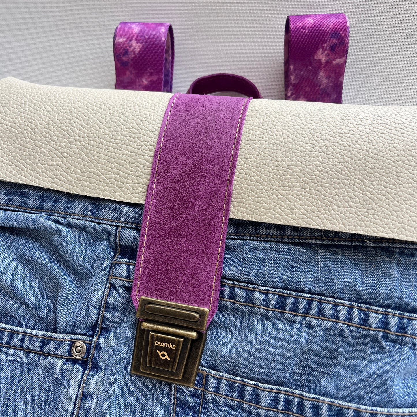 Mochila Top Caomka Recycled ♻️ Jeans · Pieza Única 15251