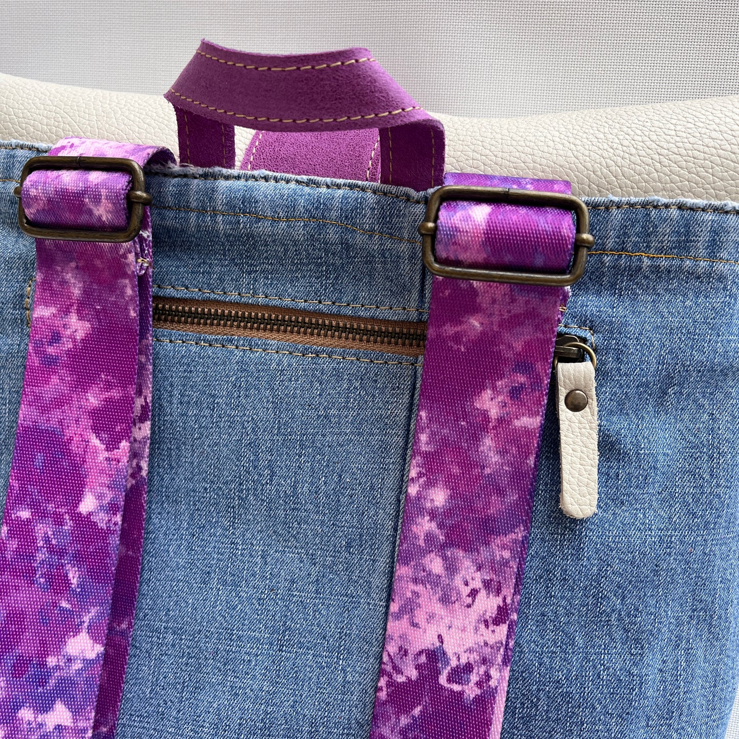 Mochila Top Caomka Recycled ♻️ Jeans · Pieza Única 15251