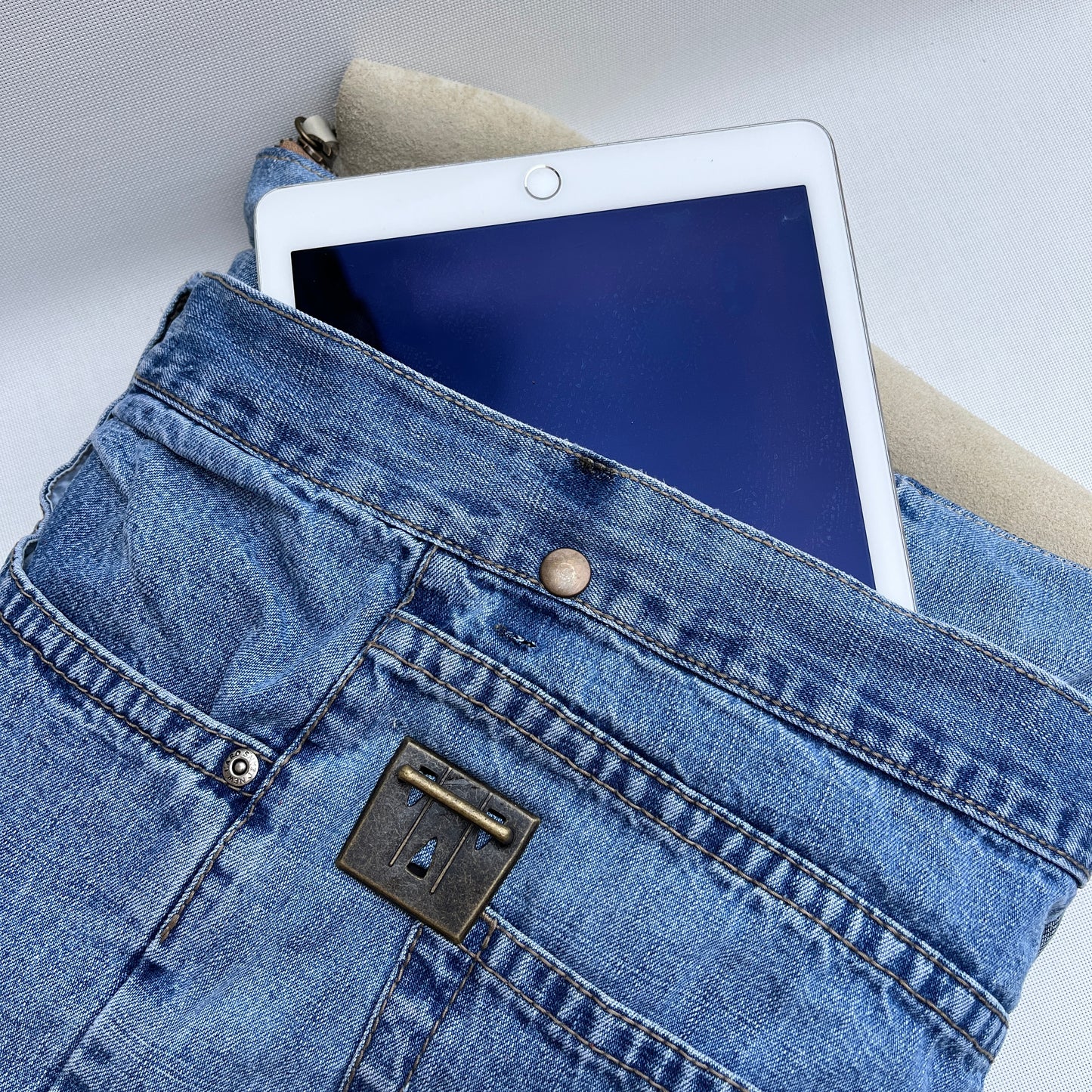 Mochila Top Caomka Recycled ♻️ Jeans · Pieza Única 15251