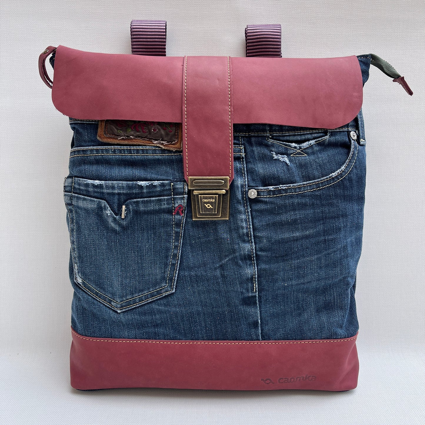 Mochila Top Caomka Recycled ♻️ Jeans · Pieza Única 15252