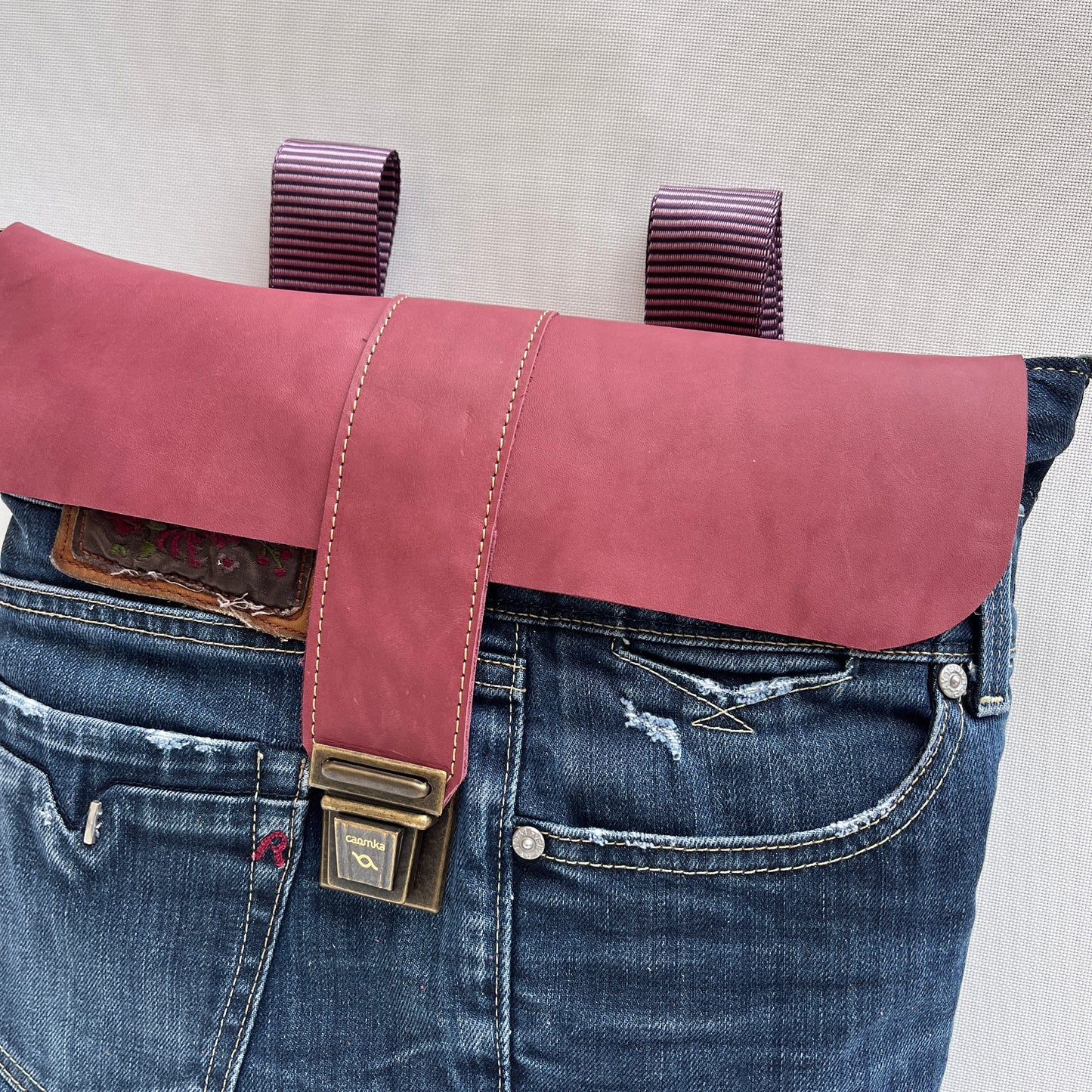 Mochila Top Caomka Recycled ♻️ Jeans · Pieza Única 15252