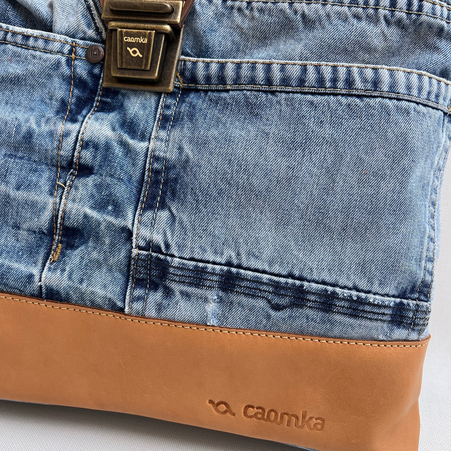 Mochila Top Caomka Recycled ♻️ Jeans · Pieza Única 15253