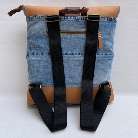 Mochila Top Caomka Recycled ♻️ Jeans · Pieza Única 15253