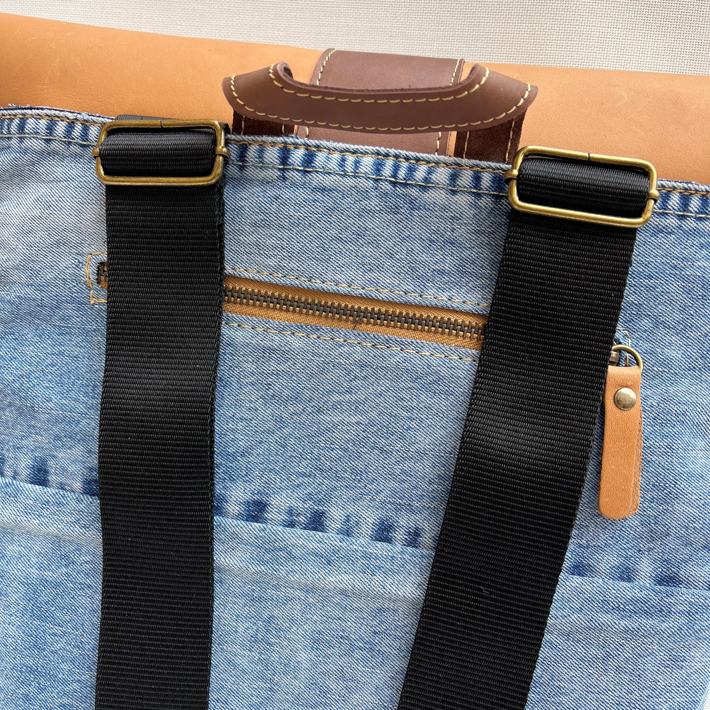 Mochila Top Caomka Recycled ♻️ Jeans · Pieza Única 15253