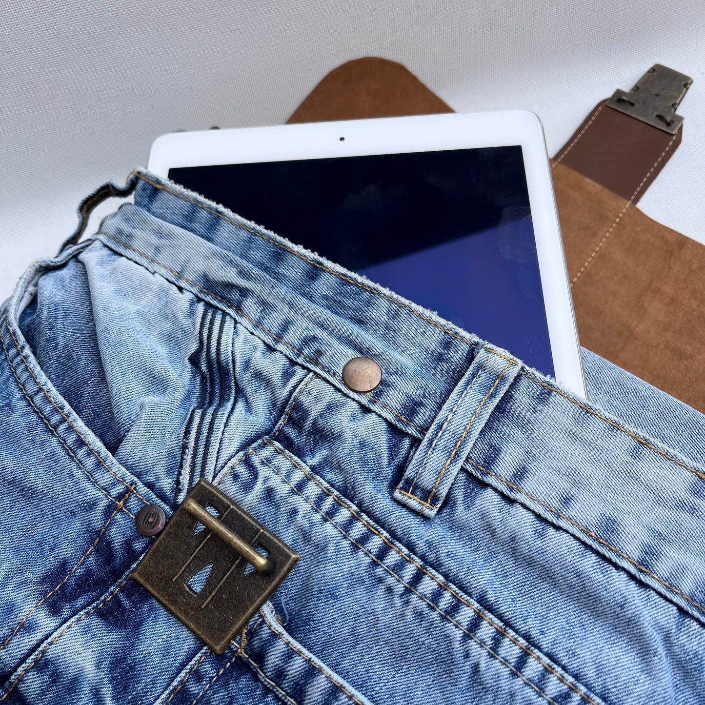 Mochila Top Caomka Recycled ♻️ Jeans · Pieza Única 15253