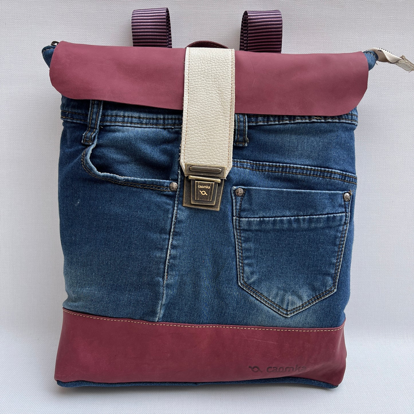 Mochila Top Caomka Recycled ♻️ Jeans · Pieza Única 15254