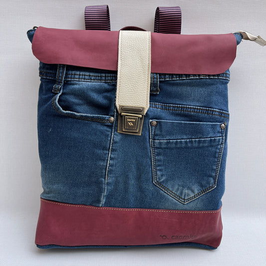 Mochila Top Caomka Recycled ♻️ Jeans · Pieza Única 15254