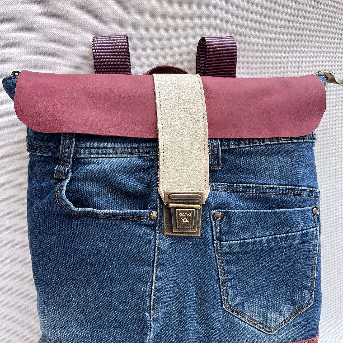 Mochila Top Caomka Recycled ♻️ Jeans · Pieza Única 15254