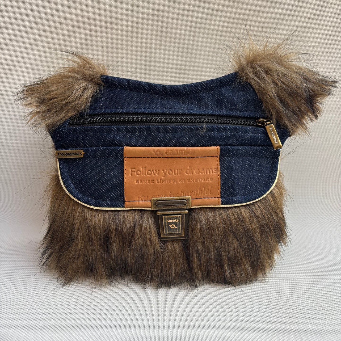 Riñonera "Special Jeans Feline" + Bolsillo trasero · Pieza Única Núm. 18445