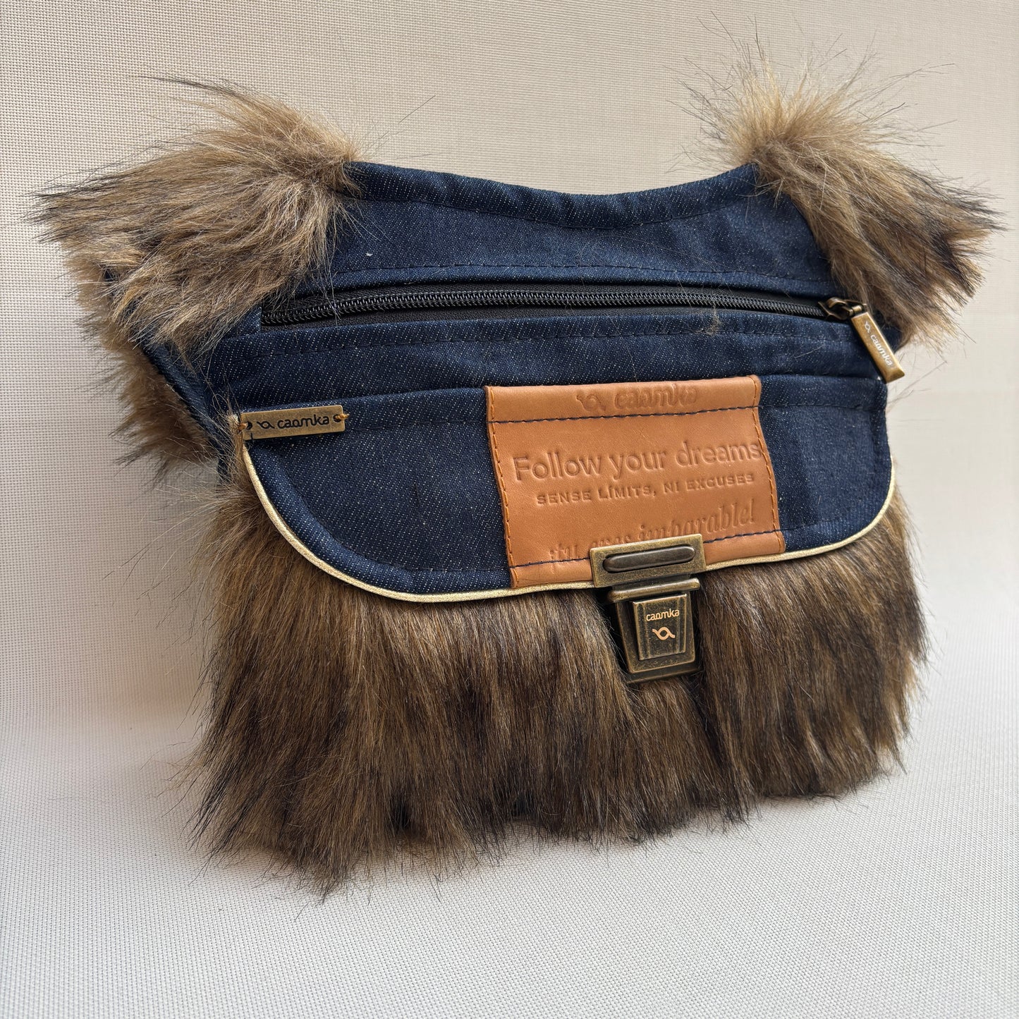 Riñonera "Special Jeans Feline" + Bolsillo trasero · Pieza Única Núm. 18445