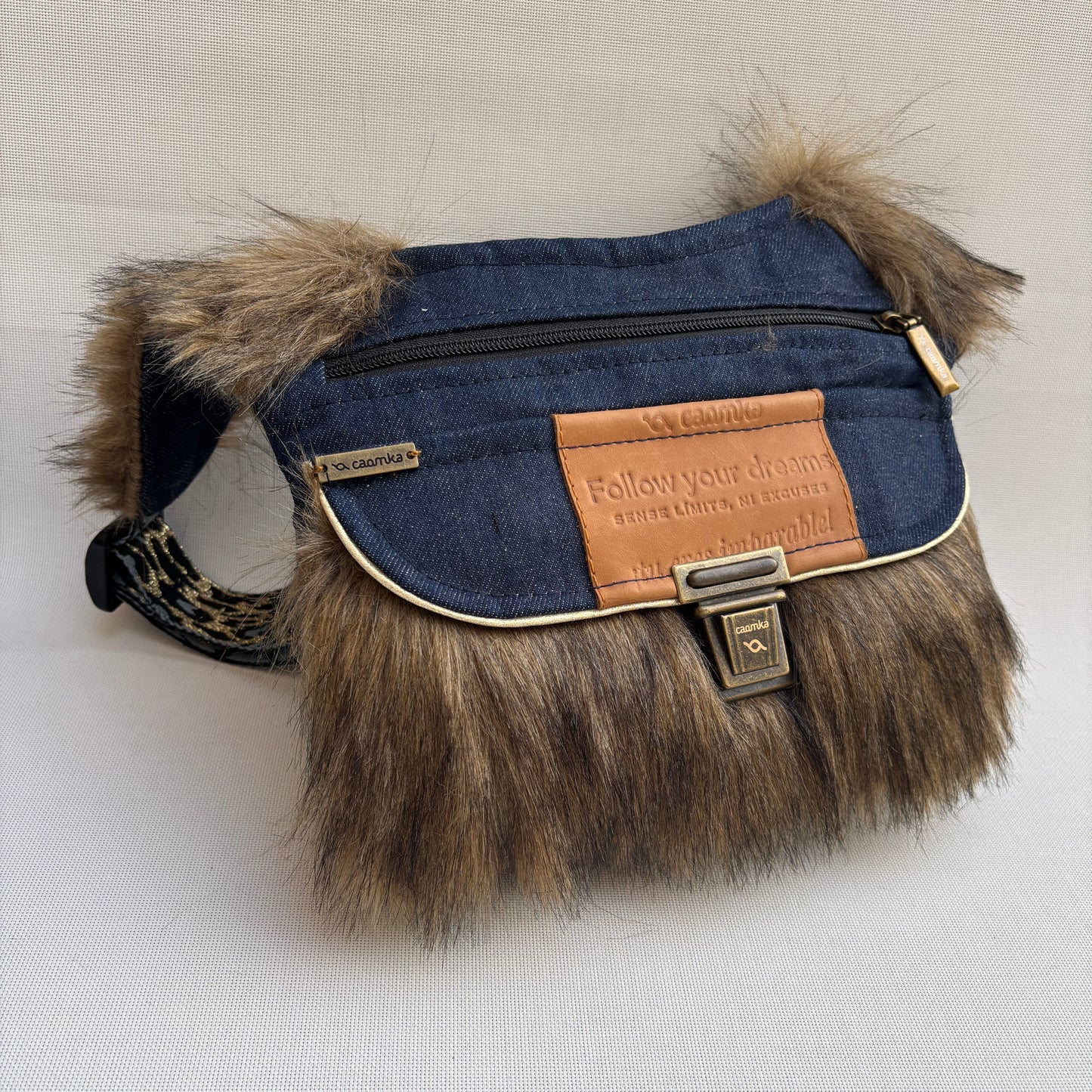 Riñonera "Special Jeans Feline" + Bolsillo trasero · Pieza Única Núm. 18445