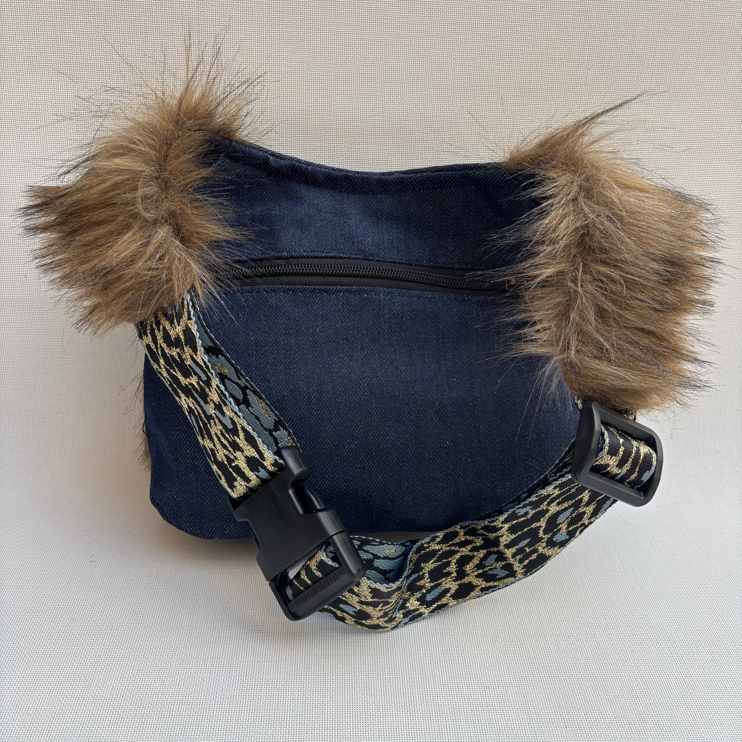 Riñonera "Special Jeans Feline" + Bolsillo trasero · Pieza Única Núm. 18445