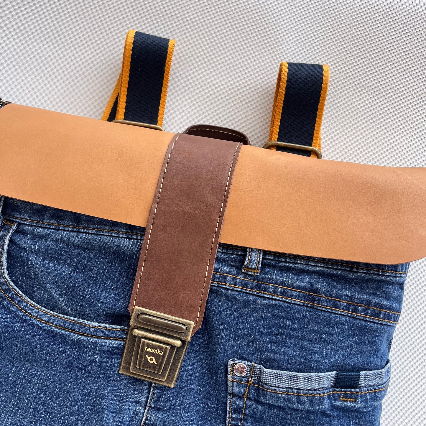 Mochila Top Caomka Recycled ♻️ Jeans · Pieza Única 15255