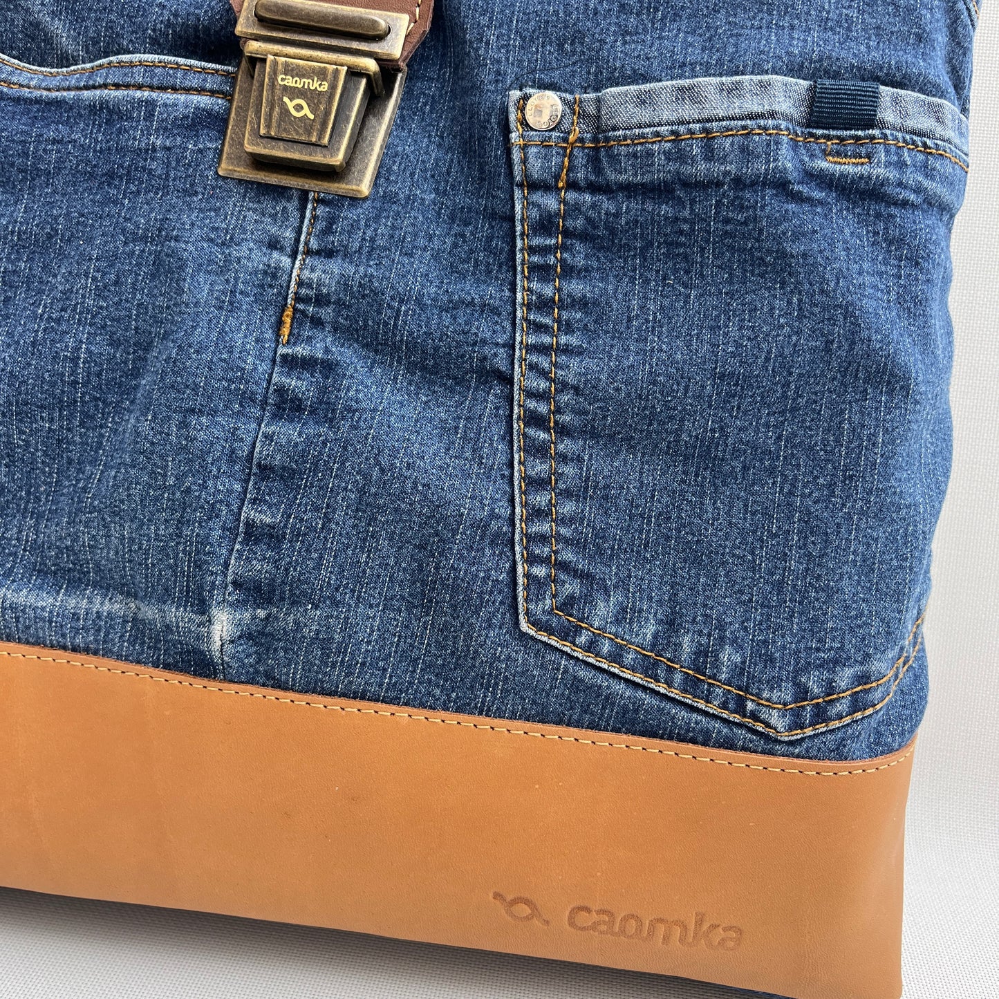 Mochila Top Caomka Recycled ♻️ Jeans · Pieza Única 15255