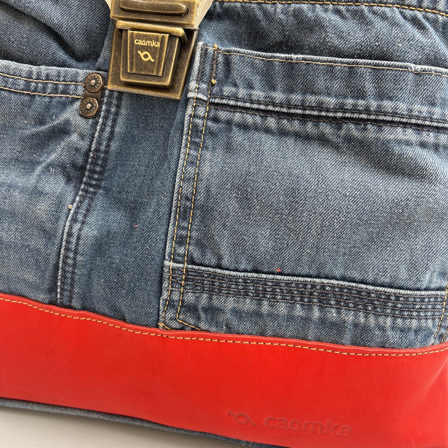 Mochila Top Caomka Recycled ♻️ Jeans · Pieza Única 15256