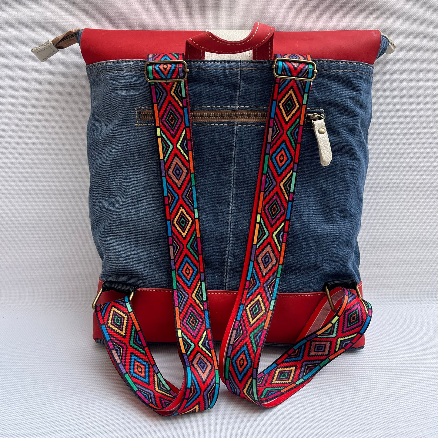 Mochila Top Caomka Recycled ♻️ Jeans · Pieza Única 15256