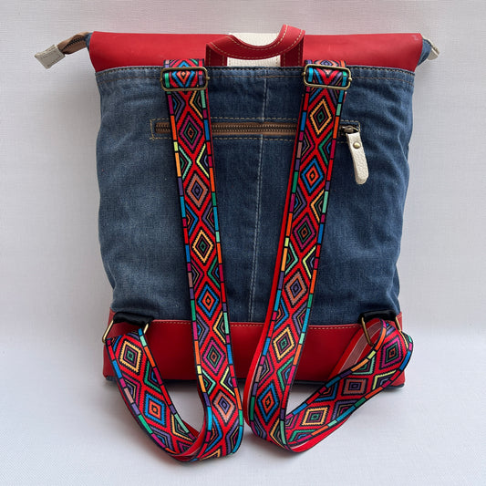 Mochila Top Caomka Recycled ♻️ Jeans · Pieza Única 15256