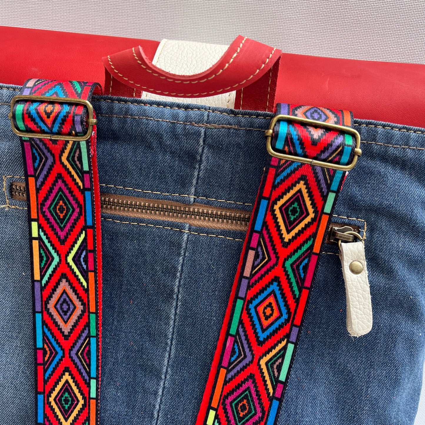 Mochila Top Caomka Recycled ♻️ Jeans · Pieza Única 15256